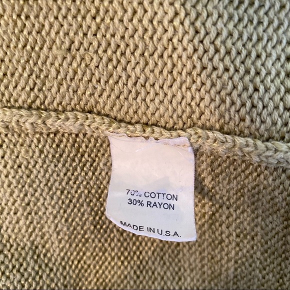 Bryn Walker Zip Front Green Cotton Cardigan - S - Picture 5 of 10